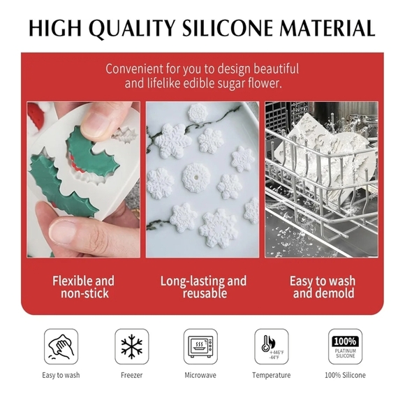 Holiday Ornament Fondant Mold Set - White - Picture 4 of 10